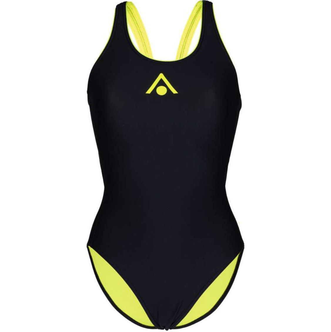 2025 Aquasphere Womens Essential Classic Back Swim Suit SW4680107 - Black / Yellow